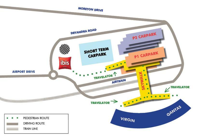 Отель Pullman Brisbane Airport Экстерьер фото Map of the terminal